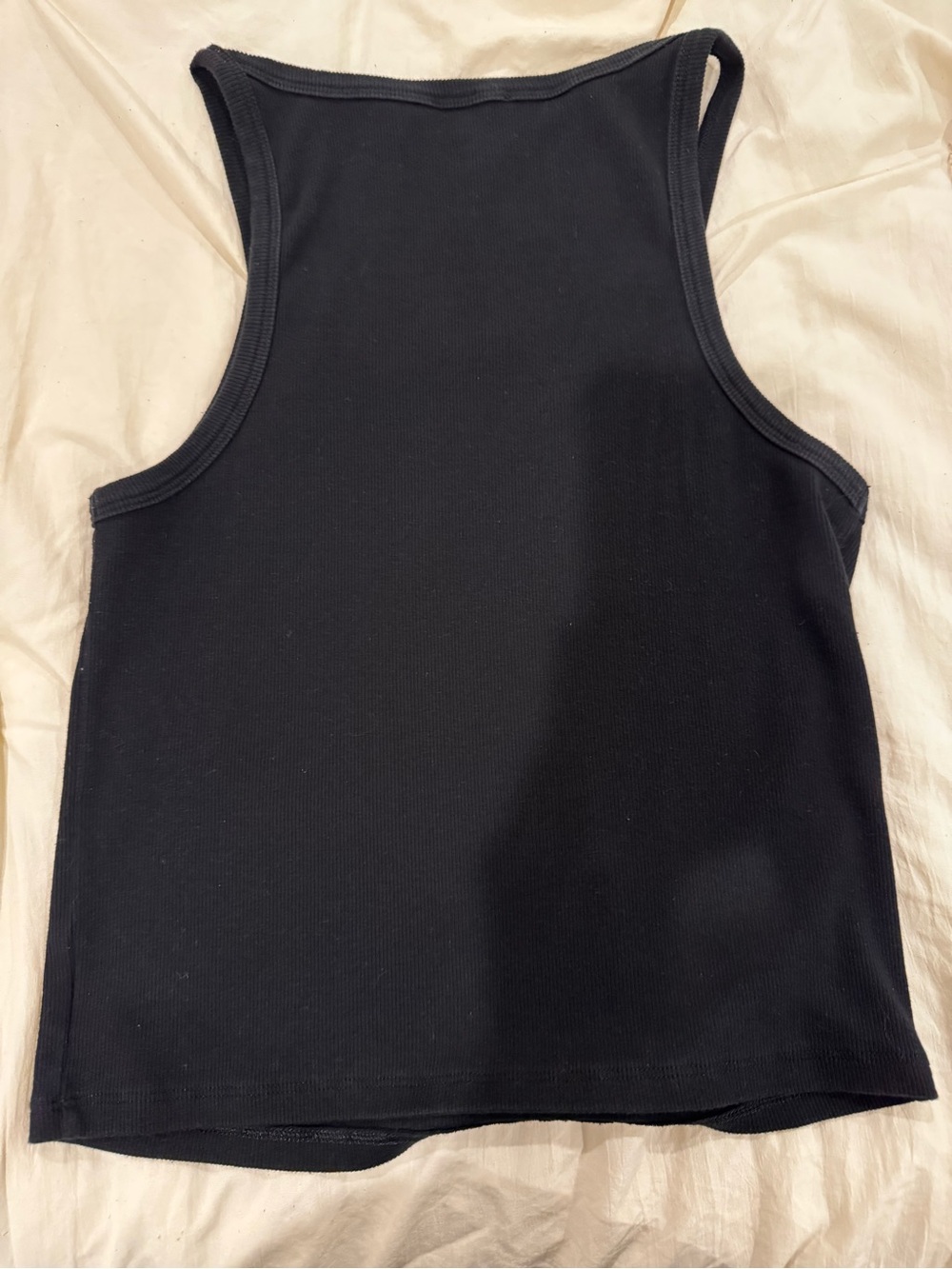 Aritzia Black Ribbed Racerback Tank - Picture 4 of 4